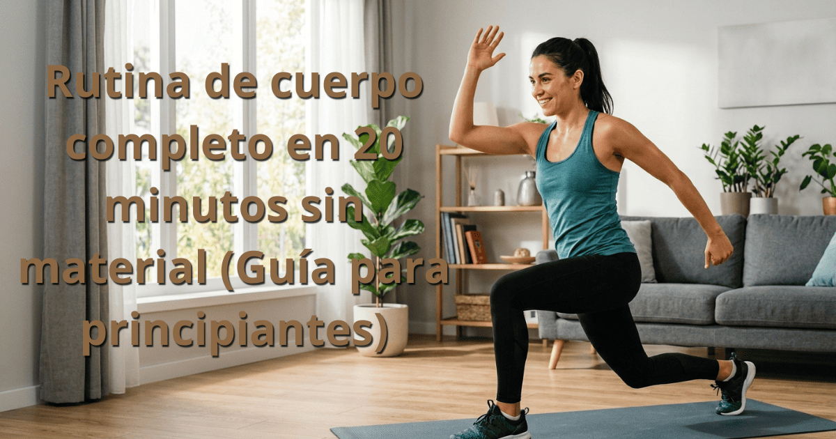 Rutina de cuerpo completo en 20 minutos sin material (Guía para principiantes)